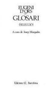 book cover of Glosari by Eugeni d' Ors