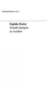 book cover of Donde siempre es octubre by Espido Freire,