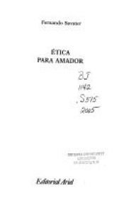 book cover of Etica para Amador by Fernando Savater