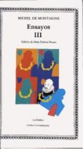 book cover of Ensayos III by Michel de Montaigne