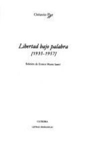 book cover of Libertad bajo palabra; obra poética, 1935-1957 by ওক্তাবিও পাজ