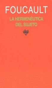 book cover of La hermeneutica del sujeto by Michel Foucault