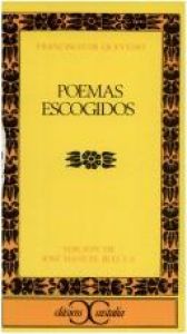 book cover of Poemas escogidos by Franciscus de Quevedo Villegas