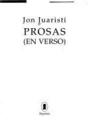 book cover of Prosas (En Verso) by Jon Juaristi