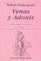 book cover of Venus y Adonis by William Shakespeare