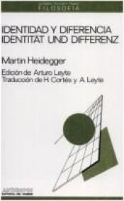 book cover of Identität und Differenz by Martin Heidegger