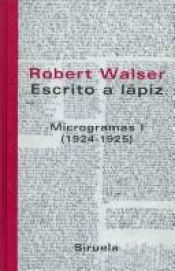 book cover of Escrito a Lapiz by Robert Walser