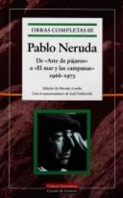 book cover of Obras Completas I De Crepusculario a Las (Obras Completas by パブロ・ネルーダ