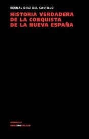 book cover of Historia verdadera de la conquista de la Nueva Espana by Bernal Díaz del Castillo