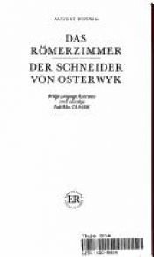 book cover of Das Romerzimmer Und Der Schneider Von Osterwyk by August Winnig