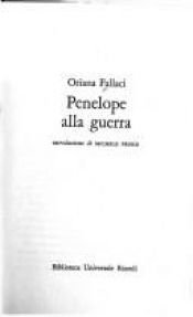 book cover of Penelope Alla Guerra by אוריאנה פלאצ'י
