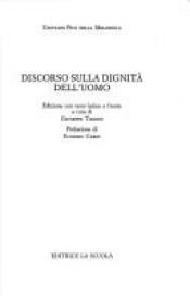 book cover of Discorso sulla dignità dell'uomo by Giovanni Pico della Mirandola