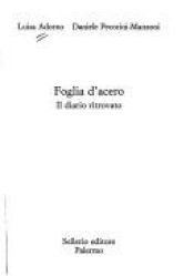 book cover of Foglia d'acero by Luisa Adorno