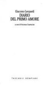 book cover of Diario del primo amore by Giacomo Leopardi