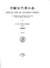 book cover of Sexual life in ancient China by Ρόμπερτ Βαν Γκούλικ