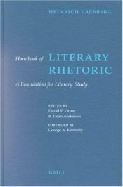 book cover of Handbook of Literary Rhetoric: A Foundation for Literary Study by Heinrich Lausberg