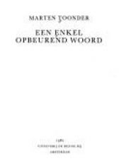 book cover of Een enkel opbeurend woord (BBLiterair) by Marten Toonder