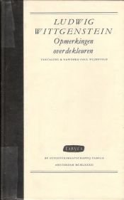 book cover of Opmerkingen over de Kleuren by Ludwig Wittgenstein