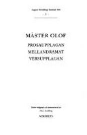 book cover of Mäster Olof skådespel i fem akter by August Strindberg