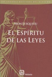 book cover of El espíritu de las leyes by Charles Louis de Secondat Montesquieu