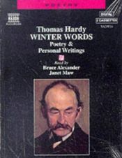 book cover of Winter Words in Various Moods and Metres by Томас Харди