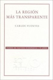 book cover of La región más transparente by Carlos Fuentes