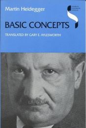 book cover of Basic Concepts (Studies in Continental Thought) by 마르틴 하이데거