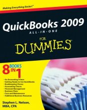 book cover of QuickBooks 2009 All-in-One For Dummies by Stephen L. Nelson