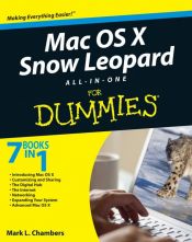 book cover of Mac OS X Snow Leopard All-in-One For Dummies by Mark L. Chambers