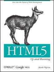 book cover of HTML5 : up and running by Mark Pilgrim