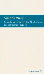 book cover of Note sur la suppression générale des partis politiques by Simone Weil