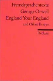 book cover of England your England, and other essays by Джордж Оруел