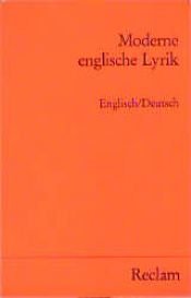 book cover of Moderne englische Lyrik by Willi Erzgräber