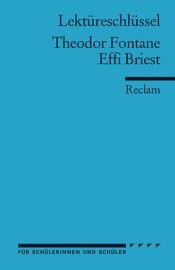 book cover of Effi Briest. Lektüreschlüssel by تئودور فونتانه