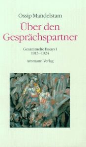 book cover of Gespräch über Dante: Gesammelte Essays II by Osip Mandelštam