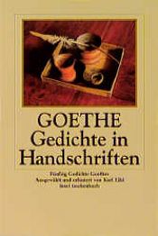 book cover of Gedichte in Handschriften. Fünfzig Gedichte Goethes. by योहान वुल्फगांग फान गेटे