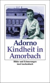 book cover of Kindheit in Amorbach by Theodor Adorno