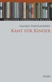 book cover of Kant für Kinder by Salomo Friedlaender