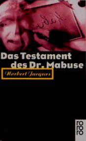 book cover of Das Testament des Dr. Mabuse by Norbert Jacques