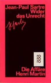 book cover of Wider das Unrecht by ज्यां-पाल सार्त्र