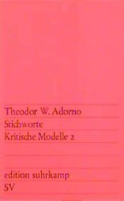 book cover of Stichworte by Theodor Adorno