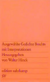 book cover of Ausgewahlte Gedichte Brechts mit Interpretationen (Edition Suhrkamp ; 927) by Walter Hinck