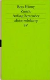 book cover of Zürich, Anfang September by Reto Hänny