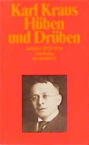 book cover of Hüben und Drüben : Aufsätze 1929 - 1936 by Karl Kraus