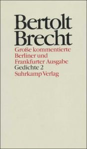 book cover of Gedichte ; 2. Sammlungen 1938 - 1956 by برتولت بريشت