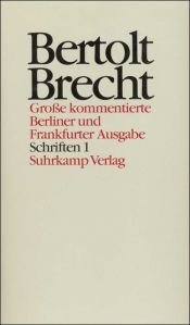 book cover of Schriften ; 1. [Schriften 1914 - 1933 by ברטולט ברכט