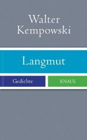 book cover of Langmut: Gedichte by Walter Kempowski