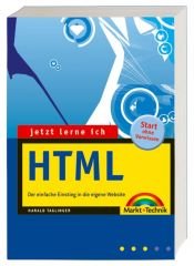 book cover of Jetzt lerne ich HTML by Harald Taglinger