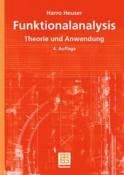 book cover of Funktionalanalysis. Theorie und Anwendung by Harro Heuser