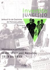 book cover of Invertito 2.2000 : Homosexualitäten in der Weimarer Reublik by Bernd-Ulrich Hergemöller